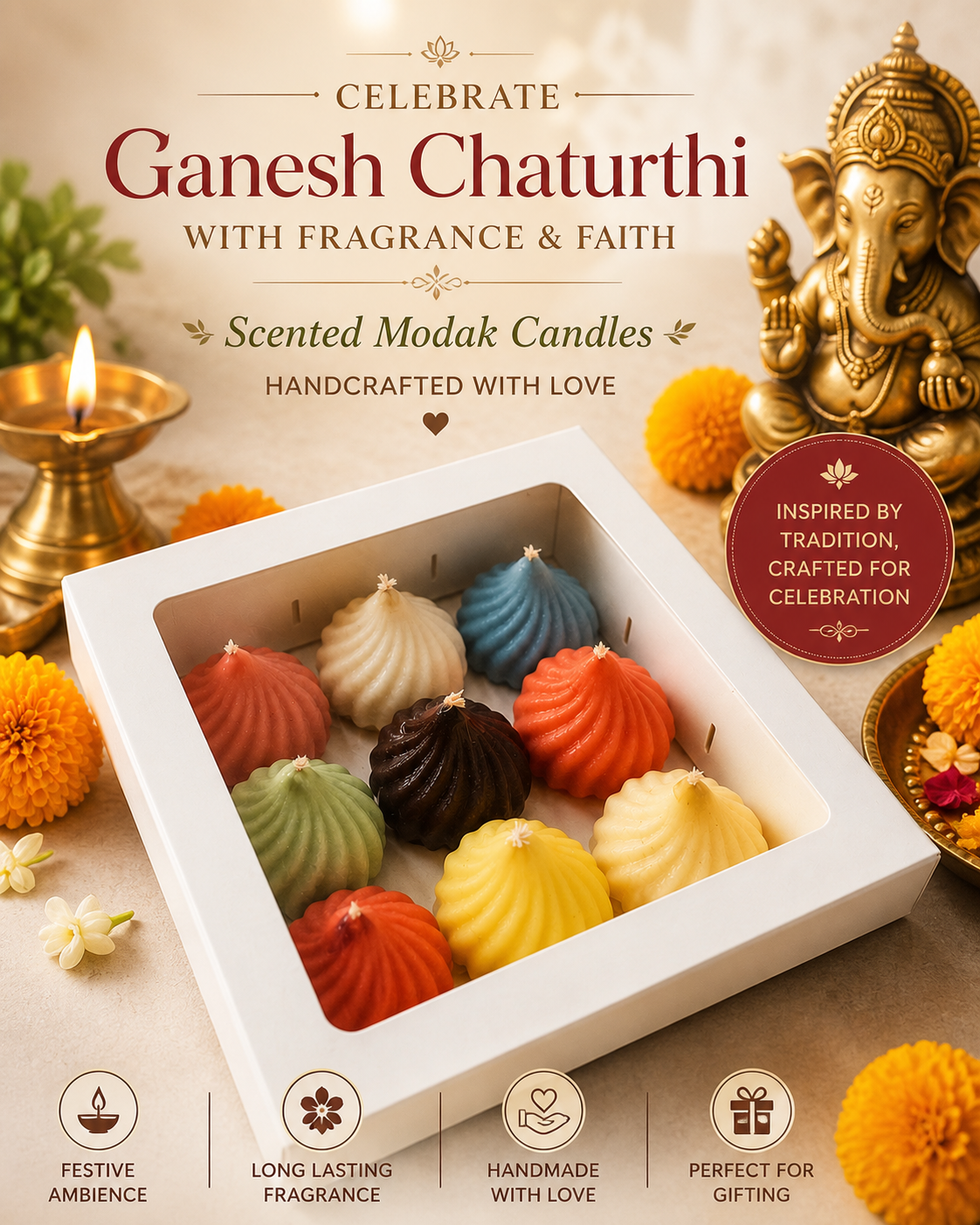 Modak Candle Box | Ganesh Chaturthi Special