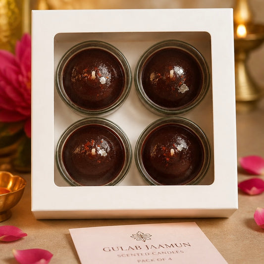 Gulab Jamun Candle Box - Pack of 4 | Diwali Special