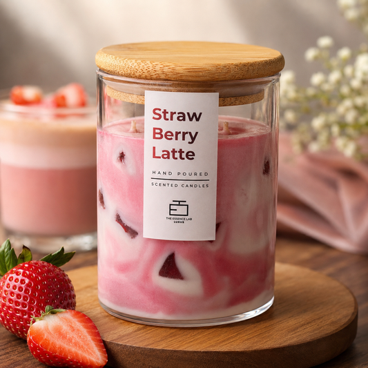 Strawberry Latte Scented Candle